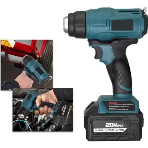 Lithium battery hot air gun portable baking gun wireless gun plastic sticker heat shrinkable film cordless welding gun