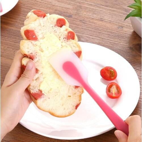 5 Colors Baking Tools Spatula for Cake Silicone Spatula Baking Pastry Kitchen Spatula Cream Mixer Ice Cream Scoop Cream Scraper