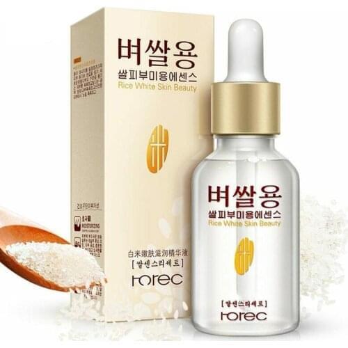 HOREC White Rice Whitening Serum Face Moisturizing Cream Anti Wrinkle Anti Aging Face Fine Lines Acne Treatment Skin Care