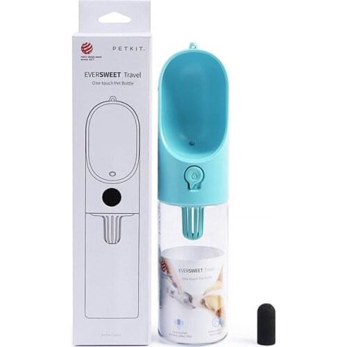 PETKIT Eversweet Dog Water Bottle Portable Outdoor for Dogs Cats Walking Travel Feeder Water Bowl Filter Bottle Dispenser 400ml