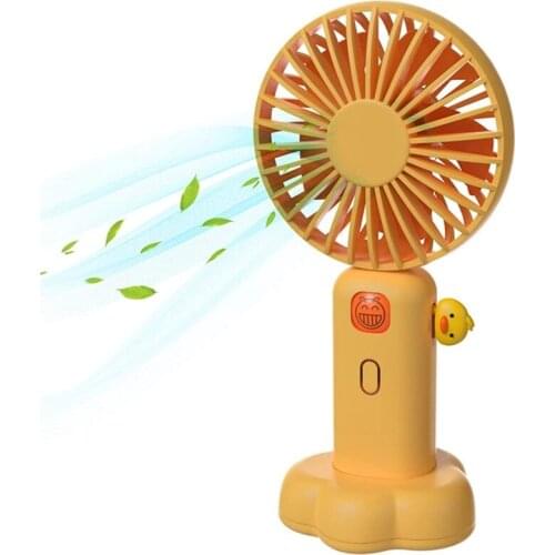 Handheld Mini Rechargeable Small Portable Person Fan 3 Types Wind Speed Adjustable USB Desk Fan For Outdoor Travelling Sport