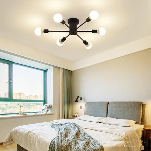 Vintage Industrial Led Chandelier for Living Room Modern Chandelier Lighting Led Lamp Nordic Spider 6/8/10 E27 Lights Fixture