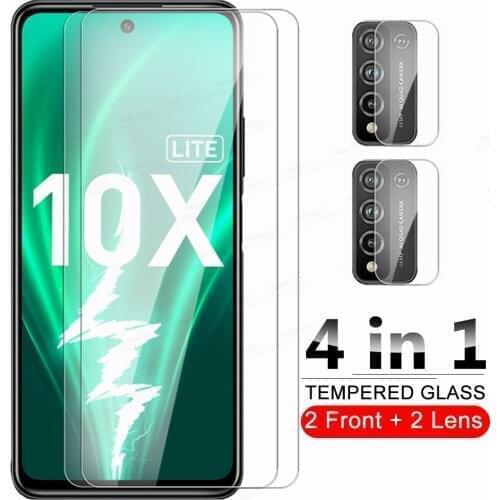 4 in 1 Camera Protective Glass For Huawei Honor 10X Lite 9X 10 9 X 20 Light On Honer 10i 30i 20s 8X 8A 8C 8S 9A 9S 9C Cover Film