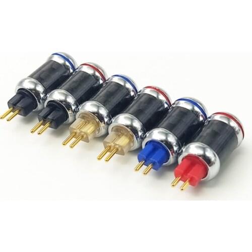 0.78mm Convex Grooved Pure copper gold-plated UM3X W4R UE18 headphone pin 1pair(L+R)
