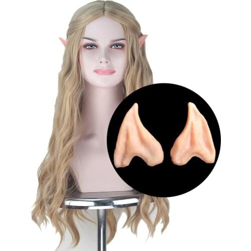 1Pair Mysterious Angel Elf Ears Fairy Cosplay Accessories Halloween Christmas Party Cute Little Fairy Pixie Masquerade False Ear