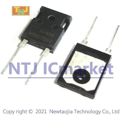 10 PCS RHRG7560 TO-3P-2 75A 600V Hyperfast Diode