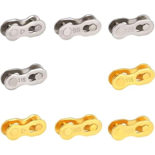 5 pair MTB Road Bike Missing Link Joints Magic Buttons Bike Chain Link Bicycle Chain Buckle 6/7/8/9/10/11/12 Speed Connector