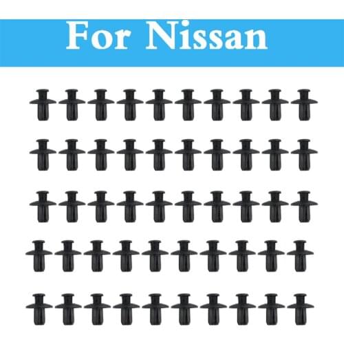 8mm Car Rivet Fasteners Bumper Mudguard Expansion Clips For Nissan Altima Armada Avenir Juke Nismo 350Z 370Z AD Almera Classic