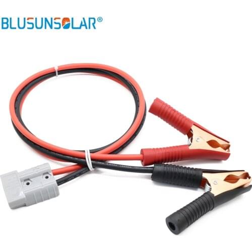 Battery DC Power Connector 50A 600V with 5m 4mm2 red black solar cable with alligator clip connect portable