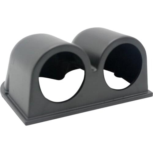 2'' 52mm Black Case Dual Hole Gauge Pod Car Motor Mount Holder Case