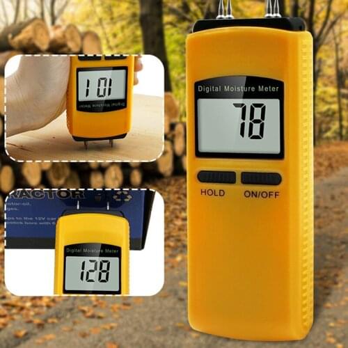 Digital Moisture Meter 10-40% Wood Brick Wallpaper Digital Moisture Detector Caravan Damp Meter Hygrometer Tester