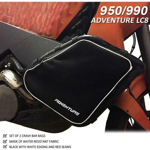 For LC8 950/990 Adventure Crash Bars Bag NEW Motorcycle Frame Waterproof Bumper Repair Tool Placement Bags