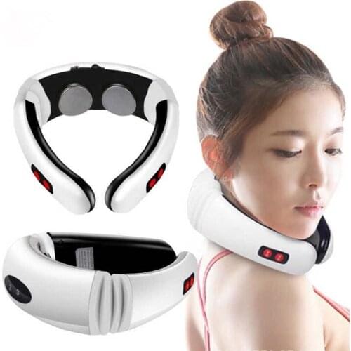 JYTOP Cervical Pulse Back and Neck Massager Infrared heat massage magnet Pain Relief Tool Health Care Relaxation Physiotherap