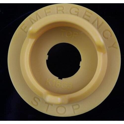 16mm emergency stop switch cover, misoperation protection cover, LA16 big mushroom head yellow protection ring K16-G3