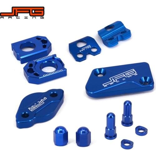 Motorcycle Brake Fluid Reservoir Cover Axle Block Brake Line Clamp Air Valve Caps For YAMAHA YZ250F 2012-2020 YZ450F 2010-2020