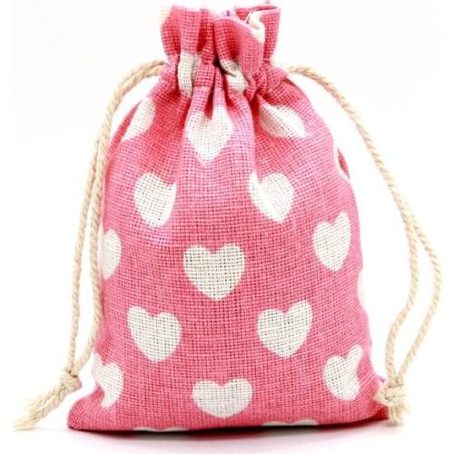 10pcs/lot Small Cotton Bags 10x14cm Wedding Party Favor Drawstring Gift Bag Pouches Nice Candy Nuts Jewelry Packaging Bags