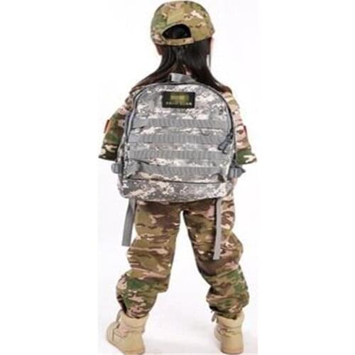 2021 May new PlayerUnknowns Battlegrounds Mini Backpack Eat chicken with the same backpack Childrens three-level bag