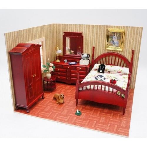 26pcs/1set DIY Dollhouse Miniature Study Room Model Decoration for The Dollhouse Furniture Accessories