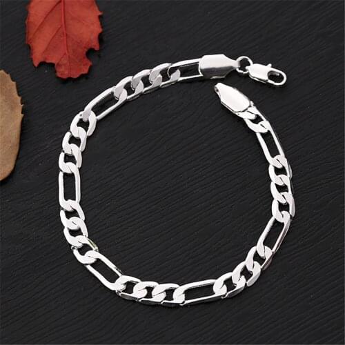 Fashion Trendy Jewelry Chic Silver Color Plated Bracelet Moon Heart Lock Cross Charm Bracelet Pendants Bracelet