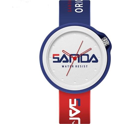 New Product Fashion Brand Ladies Watch Sports Silicone Quartz Cool Waterproof Red White Black Wrist Watch Casual Mens Clock