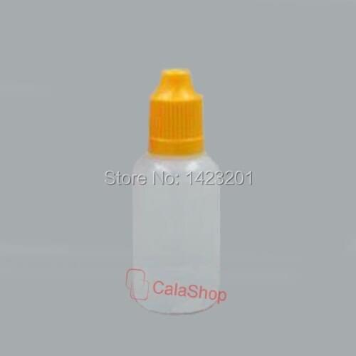 20 pcs / Lot 30ml Empty Plastic Dropper Childproof Cap Squeezable Bottles e-juice E-Liquid