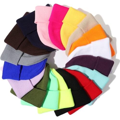 Winter Hiking Hats for Men Women Beanies Knitted Solid Cute Hat Autumn Female Beanie Caps Warmer Bonnet Ladies Casual Couple Cap