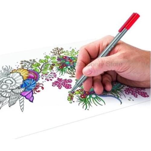 STAEDTLER 334 C36 36 color Art Marker Pens set 0.3mm Fine Draw Point art Marker Pen Water Based Ink No-tox design Creative set