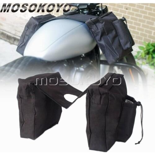 600D Oxford Cloth Tank Storage Saddle Bag Universal ATV Snowmobiles Motorcycle Fuel Tank Bags for Polaris Honda Yamaha Kawasaki