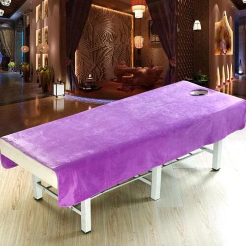 Warm Velvet SPA Massage Table Cloth Cover Beauty Salon Bed Sheets - Reusable & Sanitary - For Home Hotel Cosmetic Bed Hospital