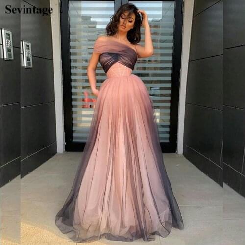 Sevintage A Line Capped Sleeves Tulle Evening Dresses Plus Size Sweetheart Long Prom Gowns Custom Made Sweep Train Abendkleider