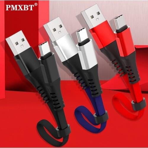 Power Bank Dedicated 30cm Short Cable Mobile Phone 3A Fast Charging Micro USB Type C Data Cord For Xiaomi mi iphone Samsung Wire