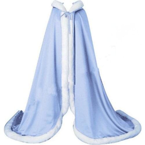 Winter Bridal Shawls Jackets Cape Faux Fur Christmas Cloaks Hooded Perfect Wedding Wraps Wedding Shawl cloak