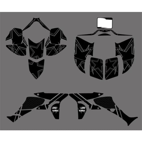 0347 Black New STYLE DECALS STICKERS Decal Sticker Graphics Kits Fit for TRX450R TRX 450R fourtrax ATV