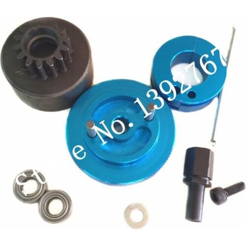 1set Flywheel Clutchbell 14T Clutch Bell with Ball Bearings 10*5*4mm for 1/10 Scale Models Nitro Powered RC Car Engine parts