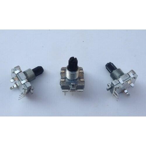 Fast Free Ship 10PCS EC16 Audio Encoder 24 Gears EC16 Encoder 24 bit Encoding 15 Wobbler Spindle Potentiometer