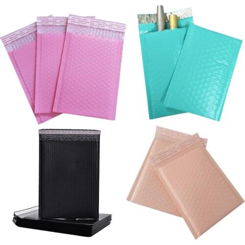 10pcs Green Bubble Envelope Bags Pink Poly Bubble Mailers Shipping Envelopes With Bubble Mailing Bag Shipping Gift Packages Bags