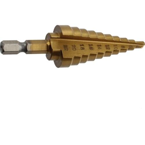 4-22MM HSS 4241 Hex Titanium Cone Drill Bit Hole Cutter For Sheet Metal