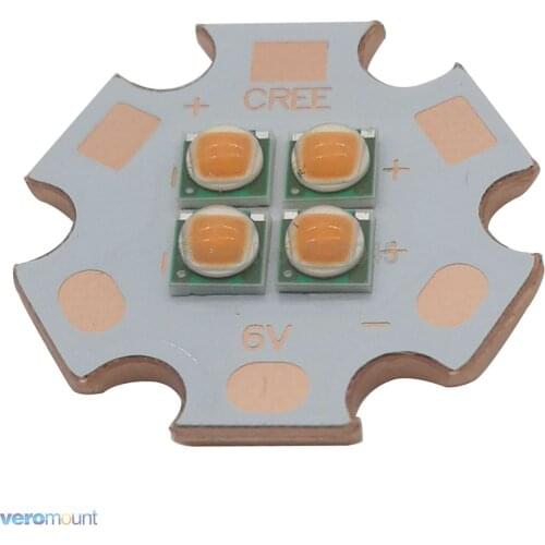 5pcs 3V / 6V / 12V Epileds 3535 4Chips 4-LEDs 4-18W High Power LED Emitter Full Spectrum 380nm - 840nm with 20mm Copper PCB