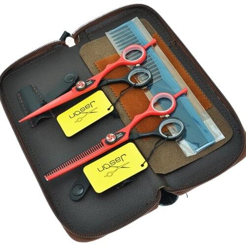 6.0" Japanese Steel Hair Scissors Set Professional Hairdressing Shears High Quality Barber Cutting Thinning Scissors A0103D