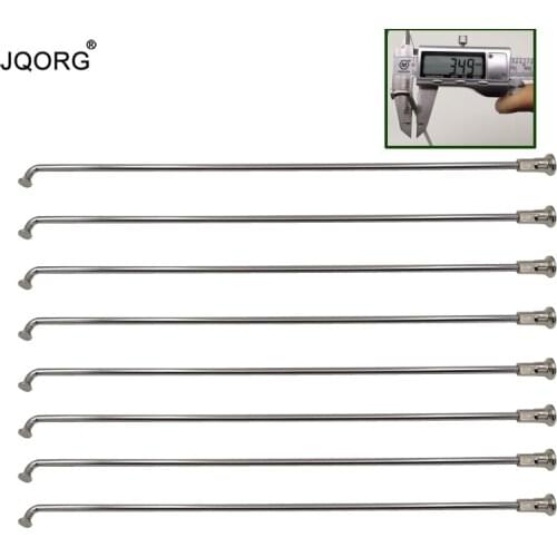9G 3.5mm Diameter 304 Stainless Steel Spoke Motorcycle J-bend Sliver Color Wheel Parts For Motocross Spoke Come With Nipples