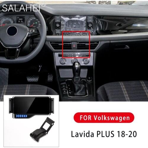 Car Electric Mobile Phone Holder Car Navigation Bracket Air Outlet Gravity Car Supplies For Volkswagen VW Lavida Plus 18-20
