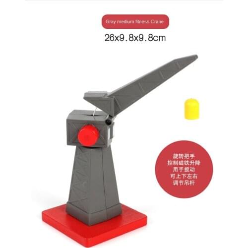 Free Shipping Freight Station Small Crane Tower Wooden Track Scene Accessories Suitable for Wooden BRIO Train Track Scene Toys