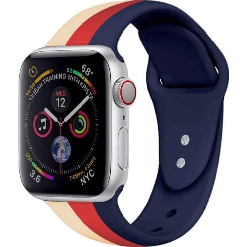 Bracelet for Iwatch Series 5 4 3 2 Soft Silicone Soft Rubber Bracelet 40mm 38mm 44mm 42mm Light Watches Accessories pulseira