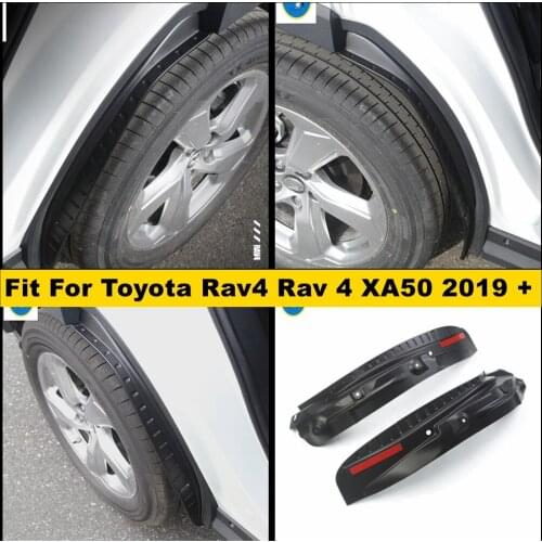 Auto Accessory Rear Wheel Eyebrow Mudguard Fender Guard Mud Surround Cover Kit Fit For TOYOTA RAV4 RAV 4 XA50 2019 2020 2021