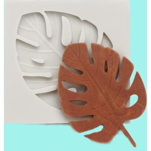Hawaii Leaf Silicone Clay Mould Designer Concrete Molds for Plaster 3d Wall Panel
