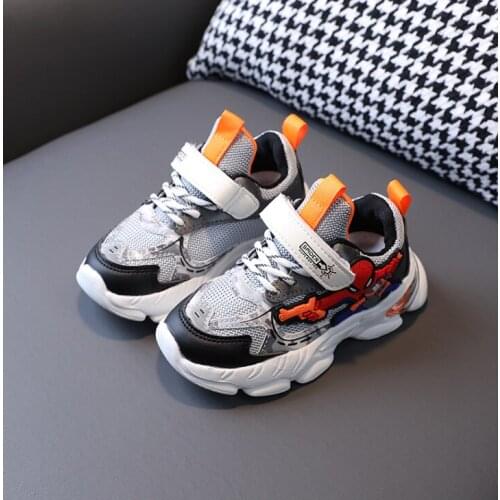 2021 Disney Kid Spiderman Shoes Children Boys Girls Running Sneakers Autumn Sports Infantil Footwear Breathable Non-slip Shoes