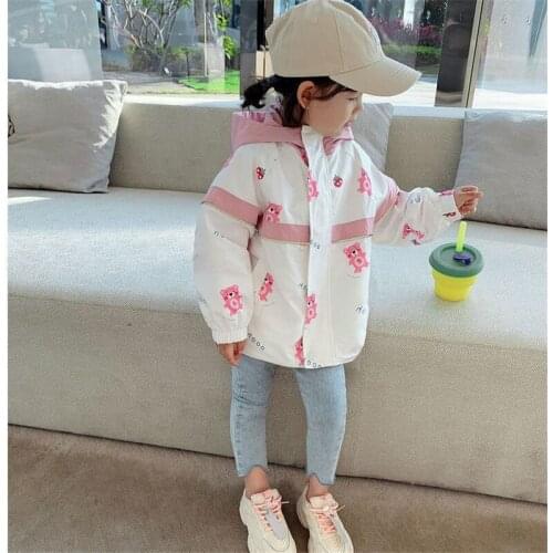 Cute Bear Jacket Spring Winter Coat Outerwear Top Children Clothes School Kids Costume Teenage Girl Clothing High Quality