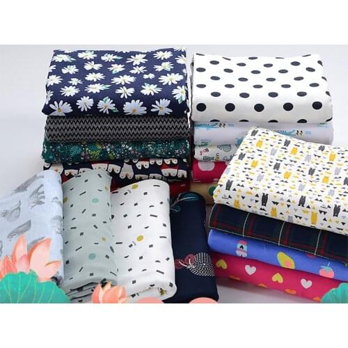 Lycra stretch cotton knitted Fabric Jersey Four Way Stretch Fabric For Diy baby Clothing 50x160-180cm