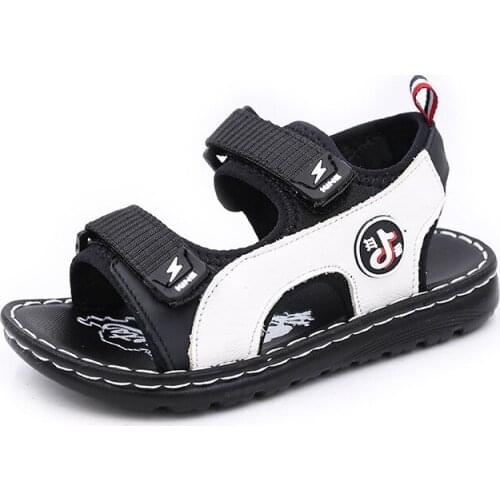 Summer Childrens Beach Sandals Casual Fashion Kids Shoe Boys Girl Slippers Sport Breathable Running Real Leather Shoes 2020 New