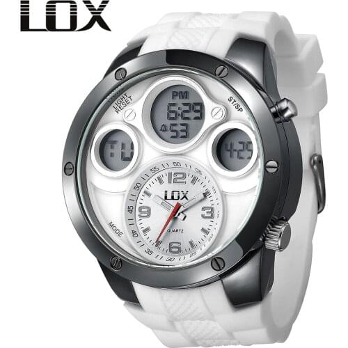 Мужские часы с двойным циферблатом LOX China At AliExpress